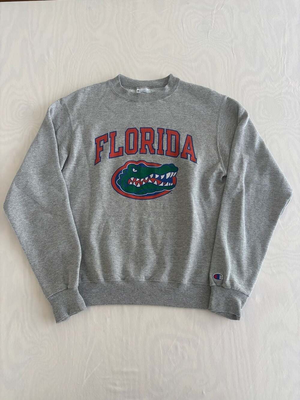 Champion Eco Authentic Florida Gators Gray Crewneck Sweatshirt Size S